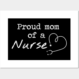 Cute Proud Mom of a Nurse shirt, Nurse Shirt, nurse mom shirt, nurse mom gift, proud nurse mom, my favorite nurse calls me mom shirt, nur Posters and Art